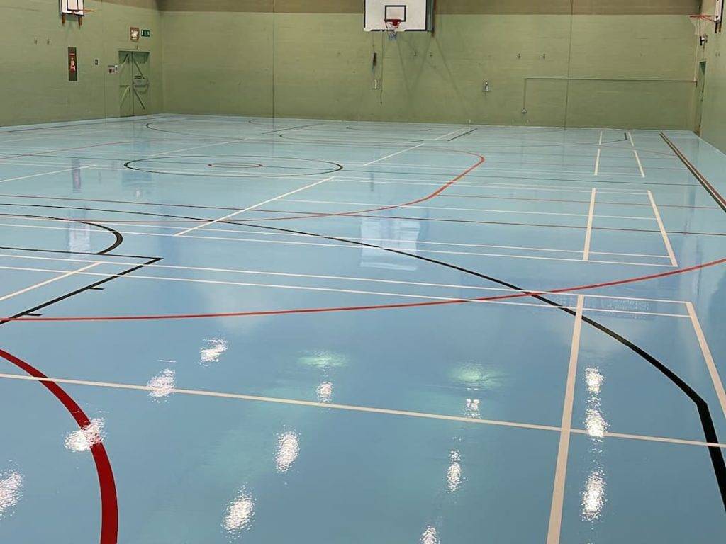 Sports hall flooring